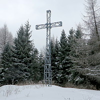 Szczyt Jawornica w Beskidzie Maym, schron narciarski